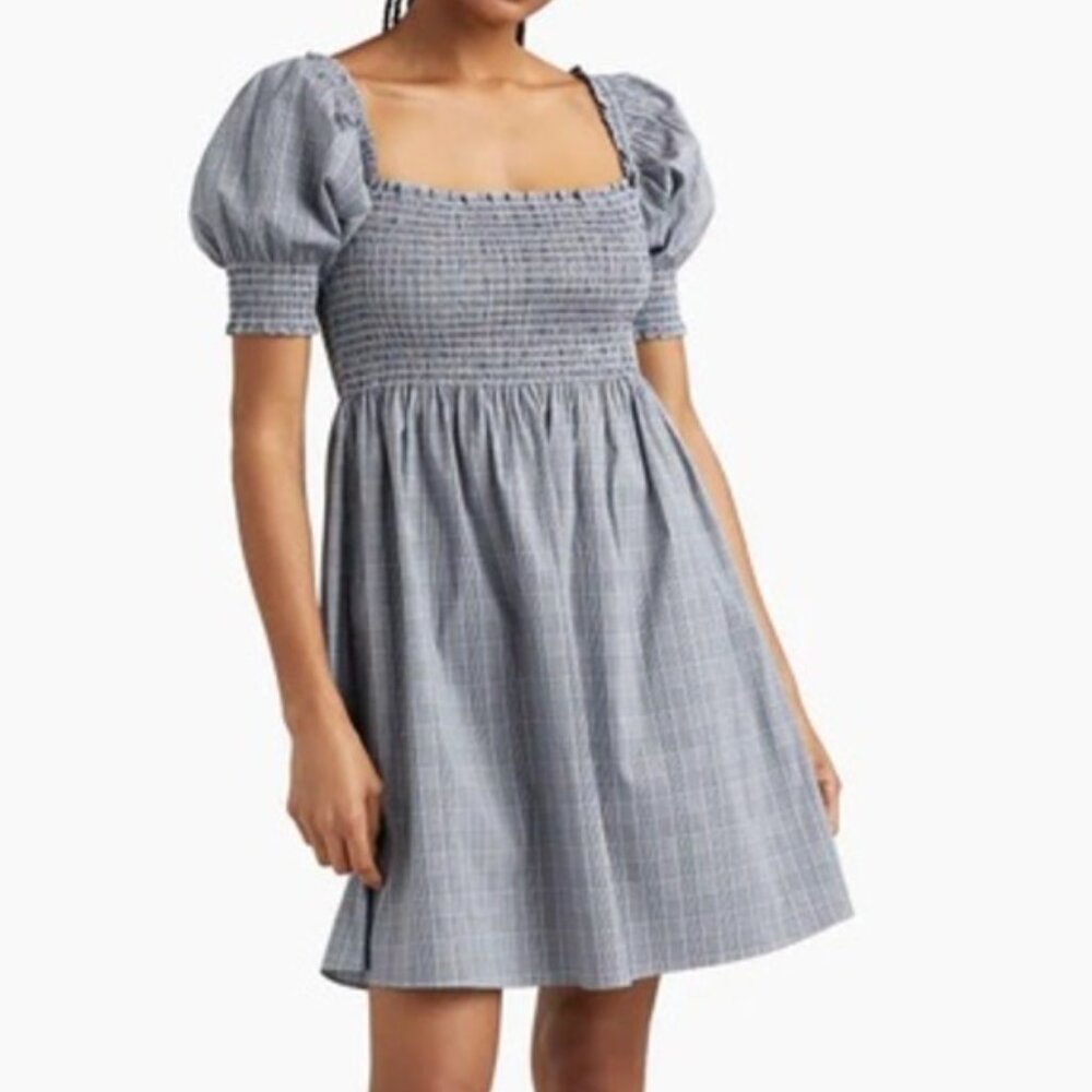 NWOT Hill House Tai Check Athena Nap Dress Size XS